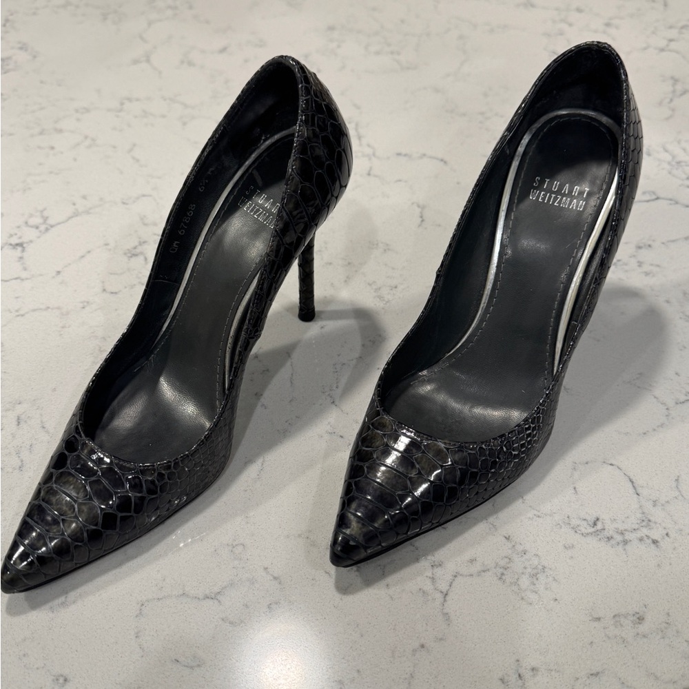 Stuart Weizmann Smoke Phython Snake Nouveau Pumps - image 1